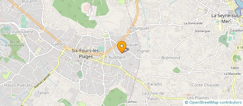 localisation de l'entreprise MONSIEUR ANDRE VALERIEN à SIX-FOURS-LES-PLAGES