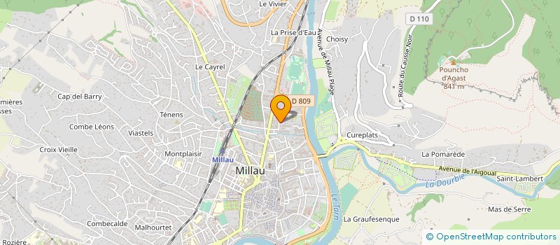 localisation de l'entreprise MONSIEUR ANDRE VALES à MILLAU