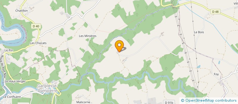 localisation de l'entreprise MONSIEUR ANDRE VALLAUD à GARGILESSE-DAMPIERRE