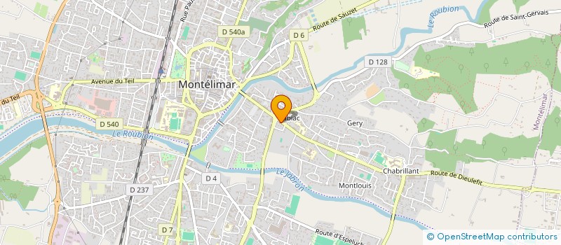 localisation de l'entreprise MONSIEUR ANDRE VALLETTE-VIALLARD  MONTELIMAR