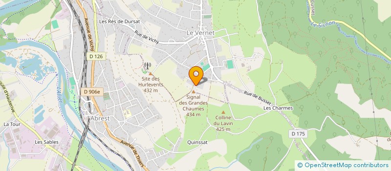 localisation de l'entreprise MONSIEUR ANDRE VALLON  ABREST