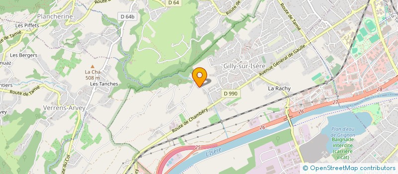 localisation de l'entreprise MONSIEUR ANDRE VARCIN à GILLY-SUR-ISERE