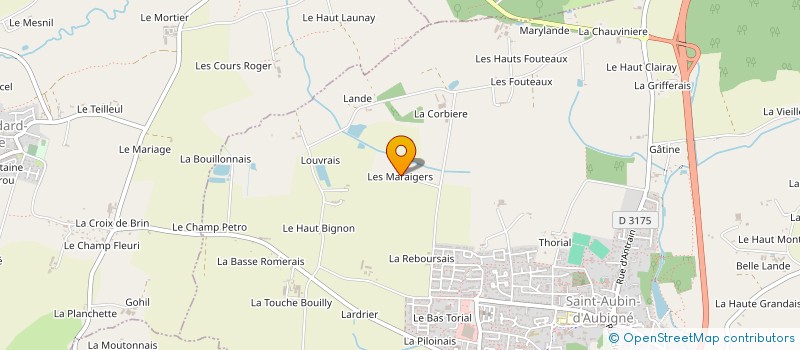 localisation de l'entreprise MONSIEUR ANDRE VASNIER  SAINT-AUBIN-D'AUBIGNE