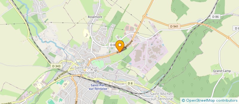 localisation de l'entreprise MONSIEUR ANDRE VASSEUR  SAINT-POL-SUR-TERNOISE