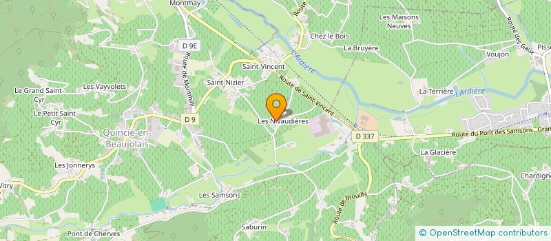 localisation de l'entreprise MONSIEUR ANDRE VEAUX  LES ARDILLATS