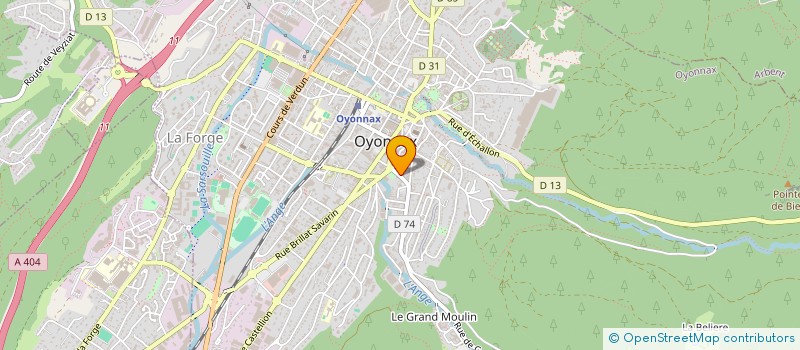 localisation de l'entreprise MONSIEUR ANDRE VERDET à OYONNAX