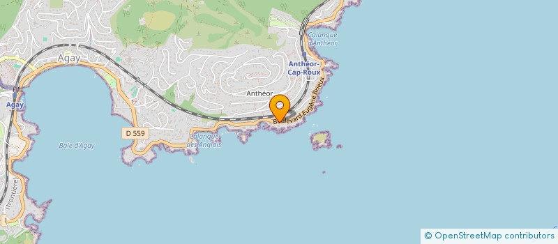 localisation de l'entreprise MONSIEUR ANDRE VERICEL  SAINT-RAPHAEL