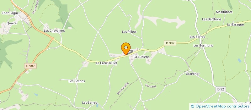 localisation de l'entreprise MONSIEUR ANDRE VERNADAT  MOUREUILLE