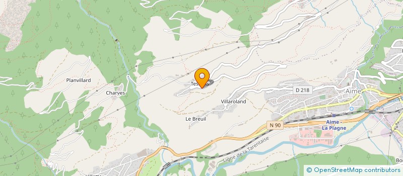 localisation de l'entreprise MONSIEUR ANDRE VIALLET à AIME-LA-PLAGNE