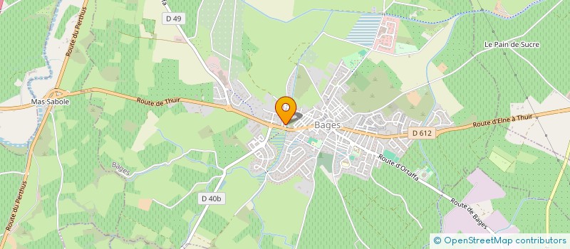 localisation de l'entreprise MONSIEUR ANDRE VIDAL  BAGES