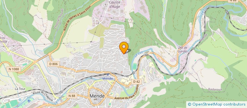 localisation de l'entreprise MONSIEUR ANDRE VIDAL  MENDE