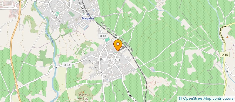 localisation de l'entreprise MONSIEUR ANDRE VIDAL à POUZOLLES