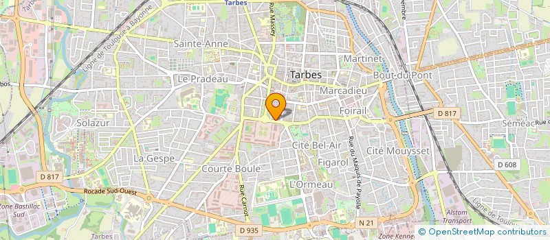 localisation de l'entreprise MONSIEUR ANDRE VIGNAUX  TARBES