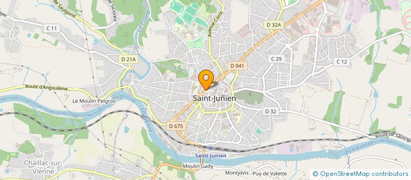localisation de l'entreprise MONSIEUR ANDRE VILLEMONTEIX à SAINT-JUNIEN