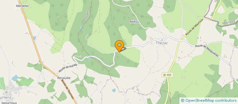 localisation de l'entreprise MONSIEUR ANDRE VILLENEUVE  BOURLENS