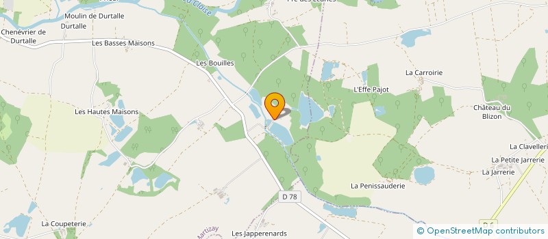 localisation de l'entreprise MONSIEUR ANDRE VILLERET DE LA MOTTE à MARTIZAY