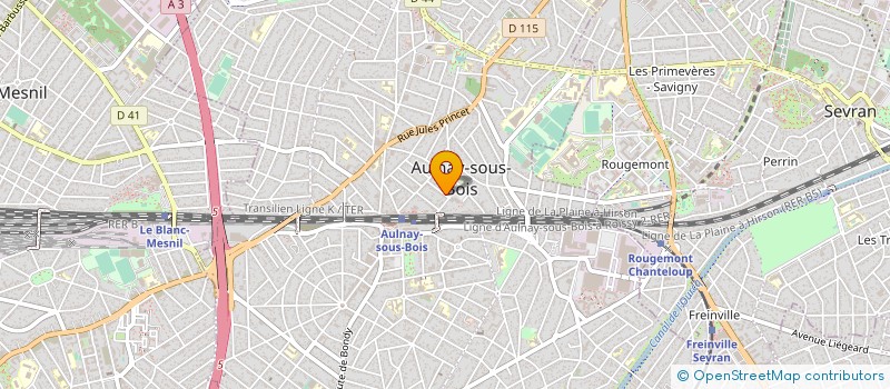 localisation de l'entreprise MONSIEUR ANDRE VINCENT à AULNAY SOUS BOIS