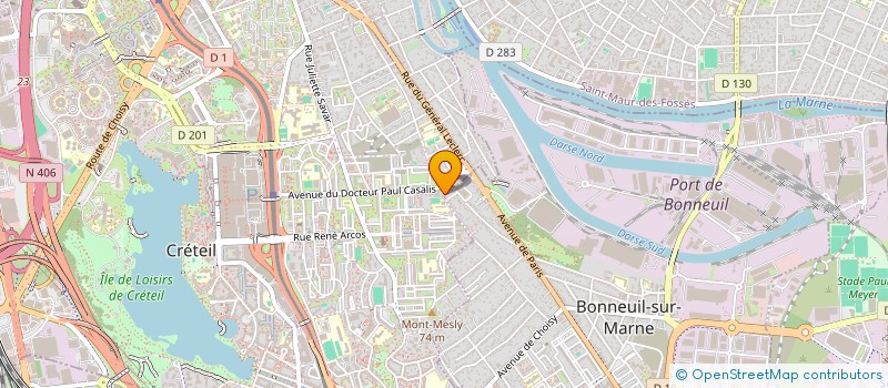 localisation de l'entreprise MONSIEUR ANDRE VIOLLEAU  CRETEIL