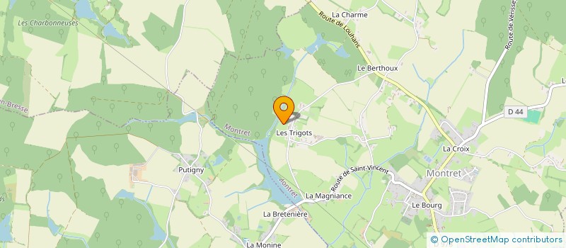 localisation de l'entreprise MONSIEUR ANDRE VION  MONTRET