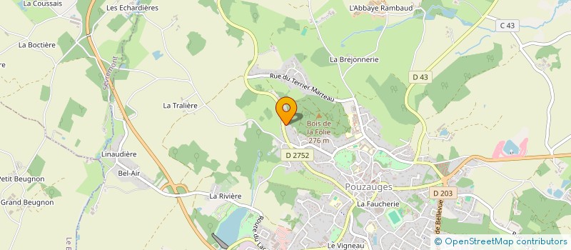 localisation de l'entreprise MONSIEUR ANDRE VION  POUZAUGES