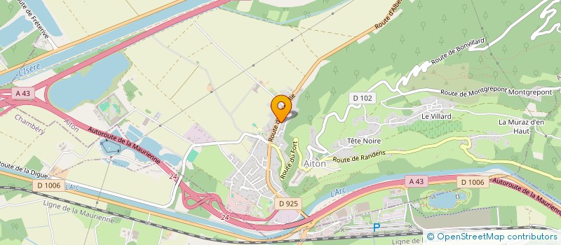 localisation de l'entreprise MONSIEUR ANDRE VIONNET  AITON