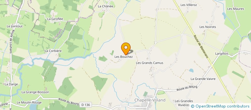 localisation de l'entreprise MONSIEUR ANDRE VOISIN  CHAPELLE-VOLAND