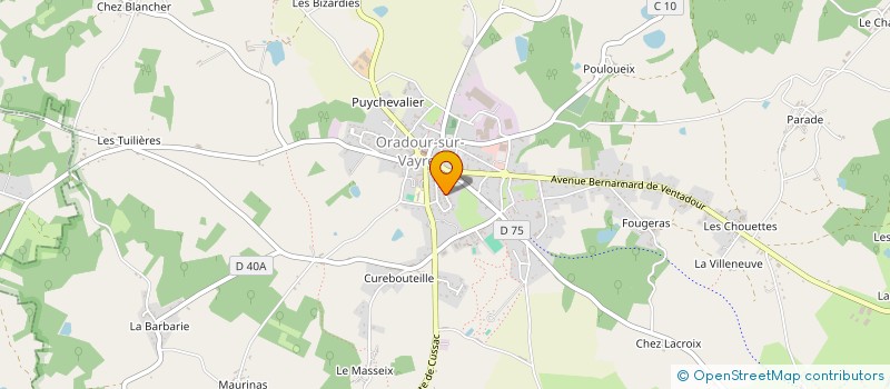 localisation de l'entreprise MONSIEUR ANDRE WAFLART  ORADOUR-SUR-VAYRES