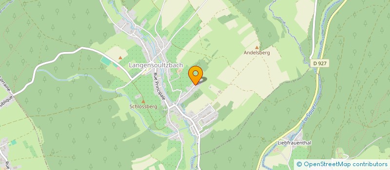 localisation de l'entreprise MONSIEUR ANDRE WALTER  LANGENSOULTZBACH