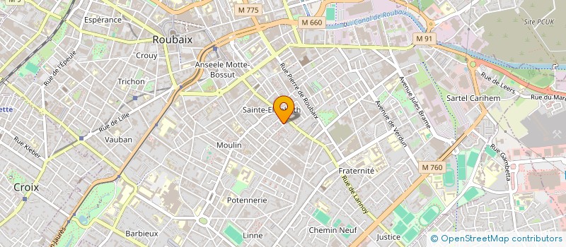 localisation de l'entreprise MONSIEUR ANDRE WATREMEZ à ROUBAIX