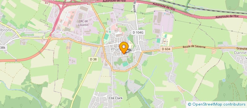 localisation de l'entreprise MONSIEUR ANDRE WEBER  PHALSBOURG