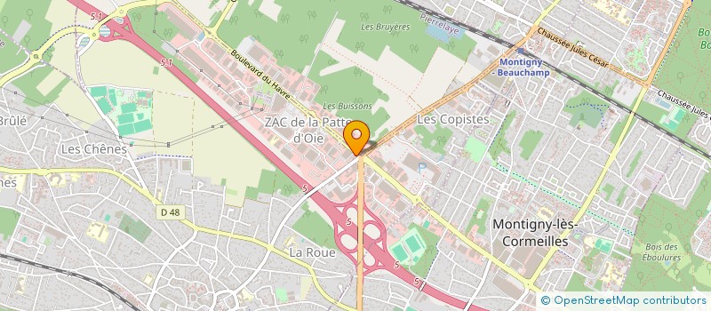 localisation de l'entreprise MONSIEUR ANDRE WEBER  HERBLAY-SUR-SEINE