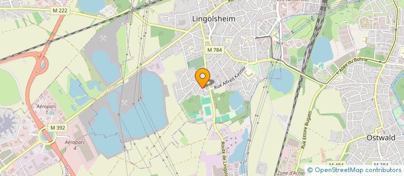 localisation de l'entreprise MONSIEUR ANDRE WEBER  LINGOLSHEIM