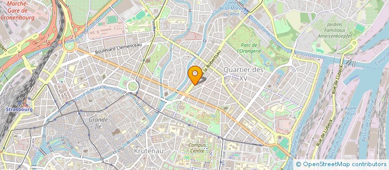 localisation de l'entreprise MONSIEUR ANDRE WERNERT à STRASBOURG