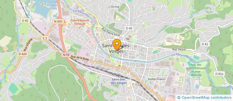 localisation de l'entreprise MONSIEUR ANDRE WINTERSTEIN  SAINT-DIE-DES-VOSGES