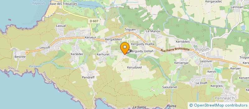 localisation de l'entreprise MONSIEUR ANDRE YVEN  PLOGOFF