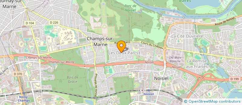 localisation de l'entreprise MONSIEUR ANDRE YVON  CHAMPS-SUR-MARNE