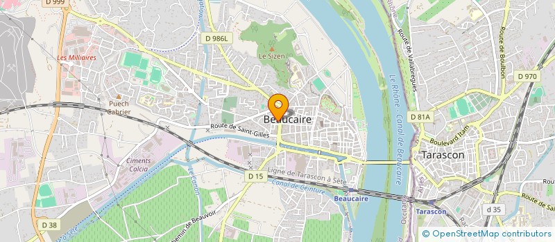 localisation de l'entreprise MONSIEUR ANDRE ZAFFARANO  BEAUCAIRE