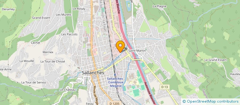 localisation de l'entreprise MONSIEUR ANDRE ZAGGIA  SALLANCHES