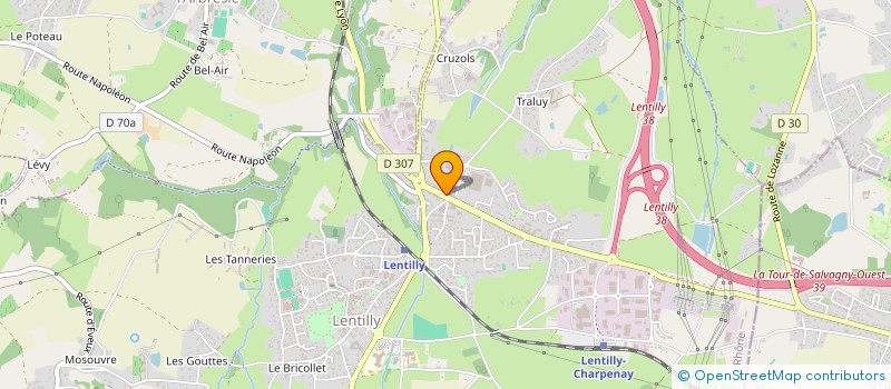 localisation de l'entreprise MONSIEUR ANDRE ZIBOURA  LENTILLY