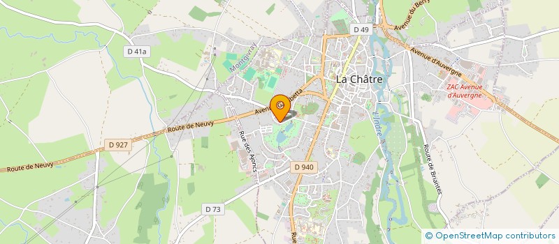 localisation de l'entreprise MONSIEUR ANDRE ZINCK à LA CHATRE