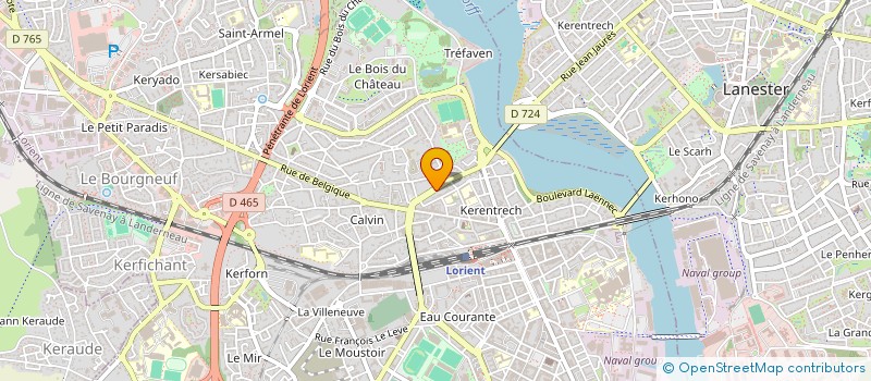 localisation de l'entreprise MONSIEUR ANDRE ZING  LORIENT