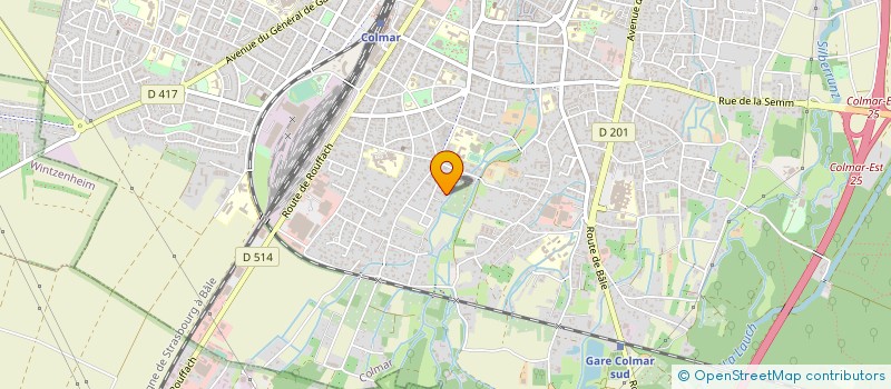 localisation de l'entreprise MONSIEUR ANDRE ZWICKERT  COLMAR