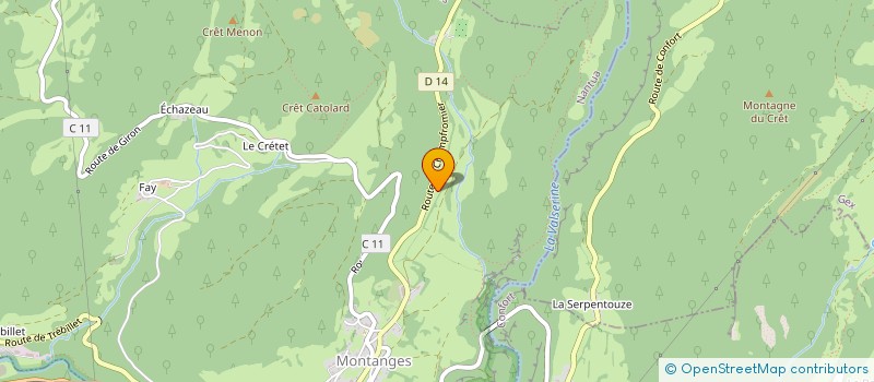 localisation de l'entreprise MONSIEUR ANDREA BORGATO  MONTANGES