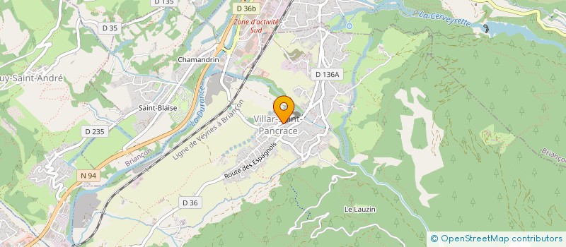 localisation de l'entreprise MONSIEUR ANDREA CATTI  MONTGENEVRE