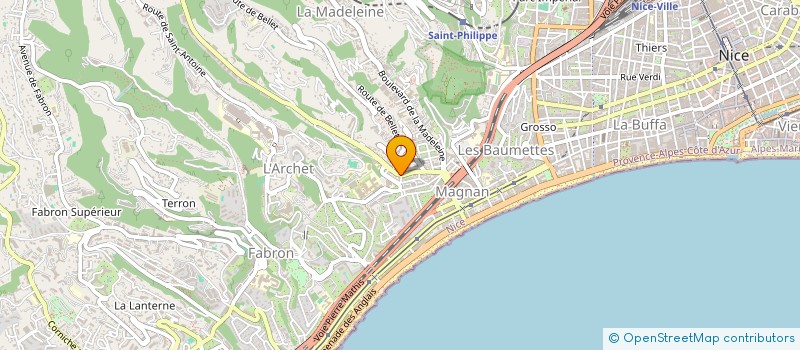 localisation de l'entreprise MONSIEUR ANDREA CEVA  NICE