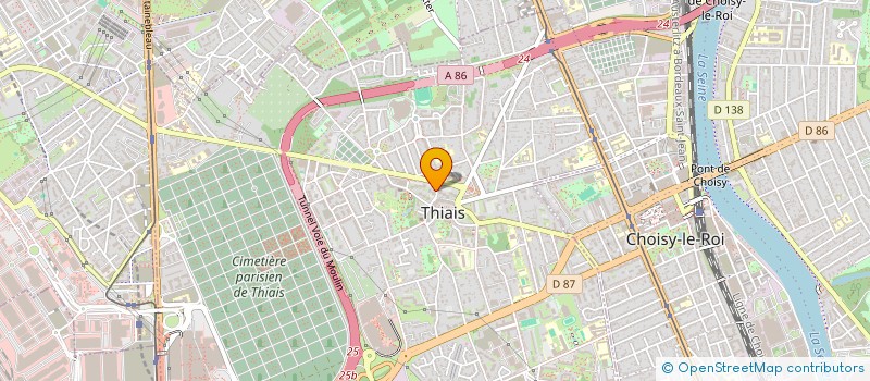 localisation de l'entreprise MONSIEUR ANDREA GASTALDO  THIAIS