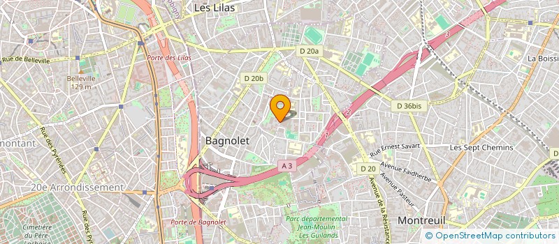 localisation de l'entreprise MONSIEUR ANDREA GIRARDOT à BAGNOLET