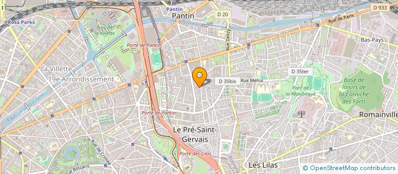 localisation de l'entreprise MONSIEUR ANDREA GULLI  PANTIN