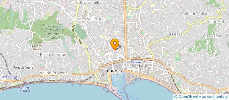 localisation de l'entreprise MONSIEUR ANDREA HERVILLARD  CANNES