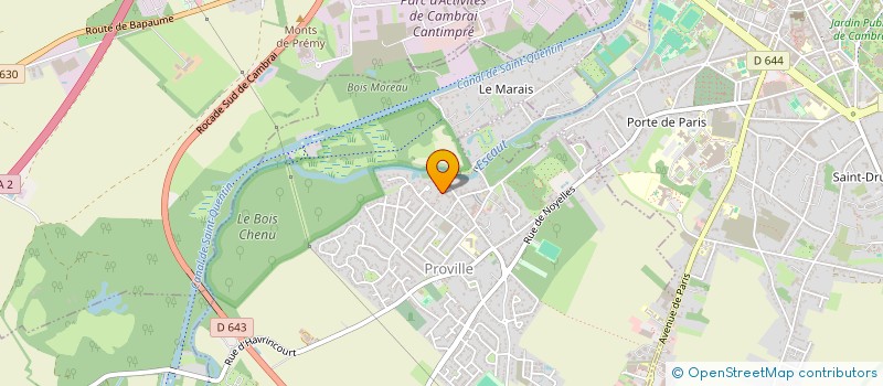 localisation de l'entreprise MONSIEUR ANDREA HEYTE  PROVILLE